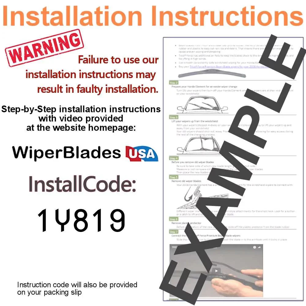 2014 Chevrolet Impala Beam Blade Wipers (Sizeet of 2)