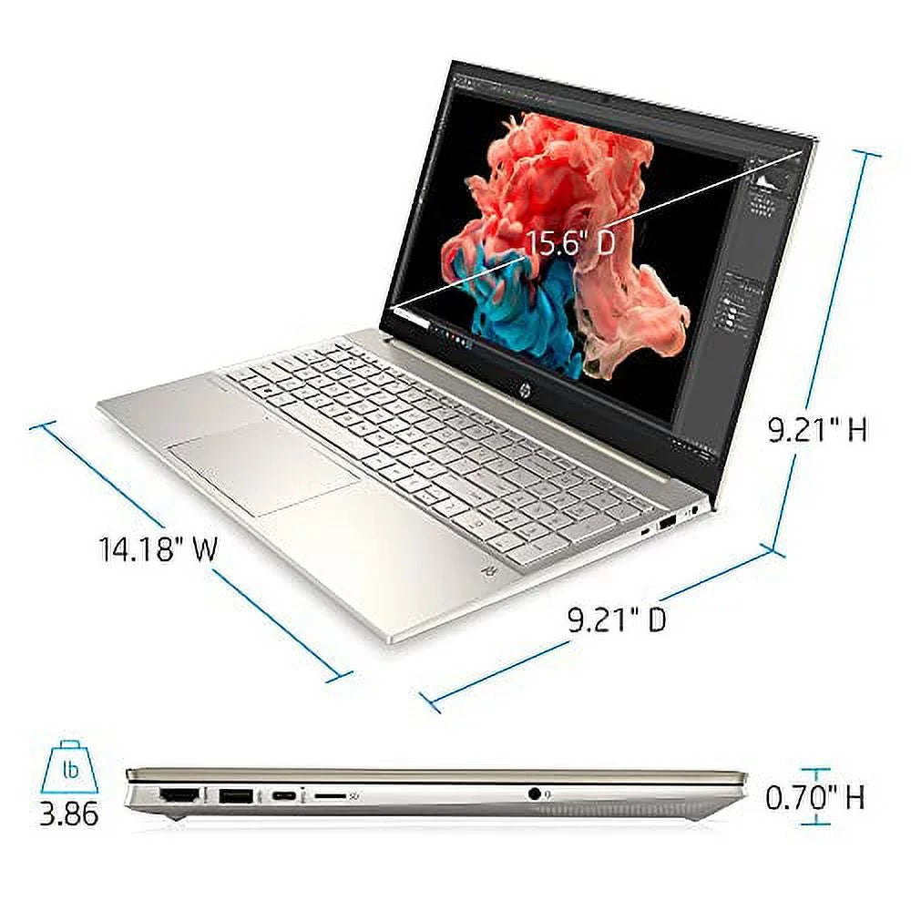 2022 HP Pavilion 15.6" FHD Touchscreen Laptop 11th Gen 4-Core Intel i7-1165G7 32GB DDR4 2TB NVMe SizeSizeD Iris Xe Graphics HDMI Webcam WiFi-6 Bluetooth Backlit Keyboard Windows 10 Home w/ 32GB USizeB
