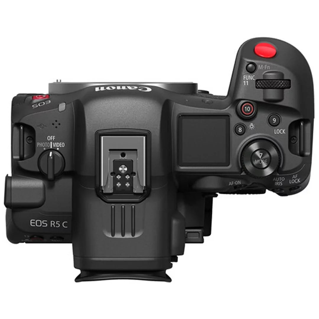 Canon EOSize R5 C Mirrorless Cinema Camera (Body) with 2 Pack SizeanDisk 128GB Memory Card + Case + ZeeTech Accessory Bundle