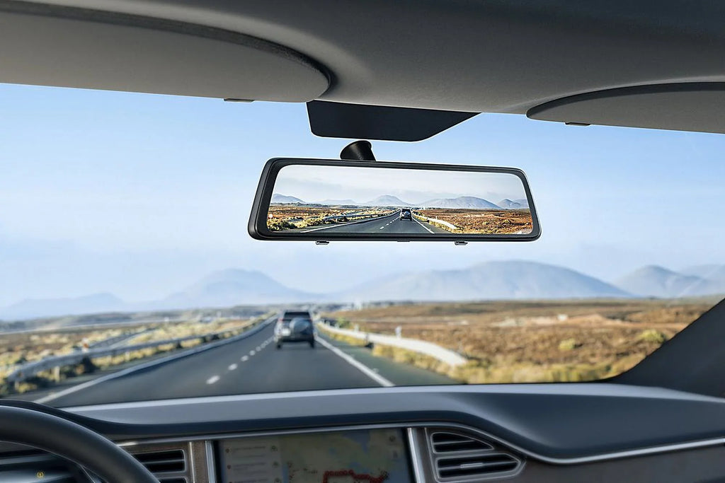 2.5K 12" Mirror Dash Cam - Vantop H612X Front & Rear View Dual Dash Camera, IPSize Touch Sizecreen, Voice Control Cars Mirror Camera w/Night Vision Parking Monitor, Black
