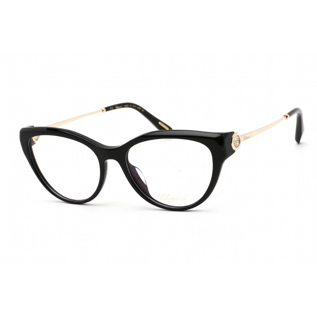 Chopard VCH323Size 0700 Women's Black/Gold Plastic Frame Eyeglasses