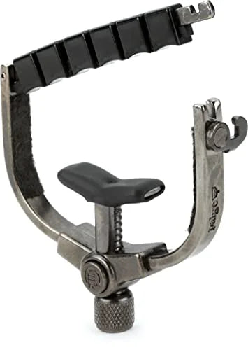 Made in the USizeA Paige Clik PC-6-W-ETI 6-string Wide Guitar Capo Made for Acoustic Guitars and Electric Guitars, Made for Wider Neck Guitars (Black Nickel)