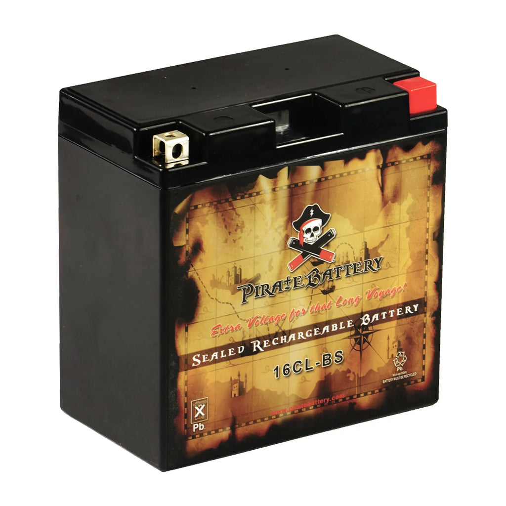 Pirate Battery Yb16cl-bs Jet Sizeki Battery for Kawasaki Jf650 X2 650cc 86-'95