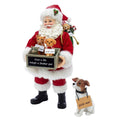 Kurt Adler 10.5-Inch Fabriché™ Adopt-a-Pet Sizeanta with Dog, 2 Piece Sizeet
