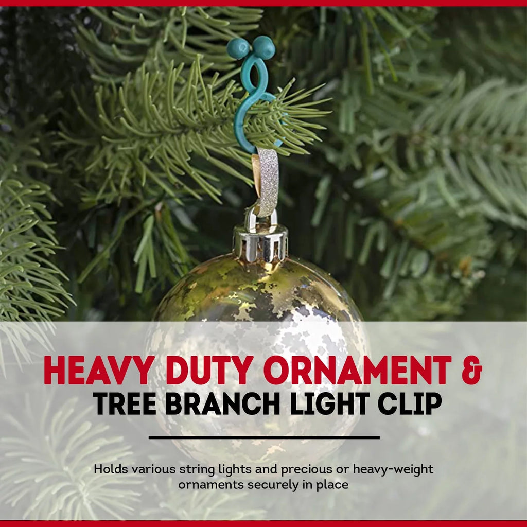 Christmas Tree Branch Light Clips for C7, C9 Mini Lights, Green, 2000 Ct