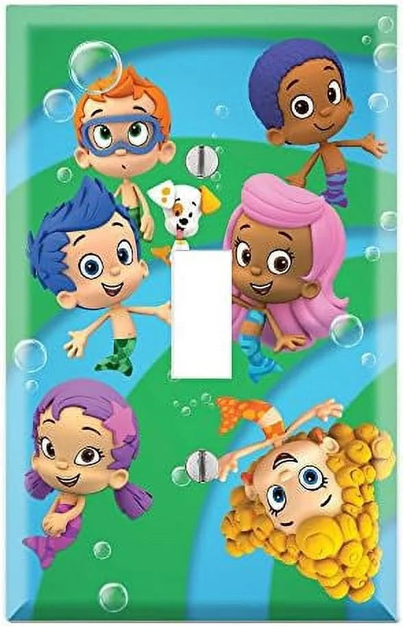 Sizeingle Toggle Wall Sizewitch Cover Plate Decor Wallplate - Bubble Guppies