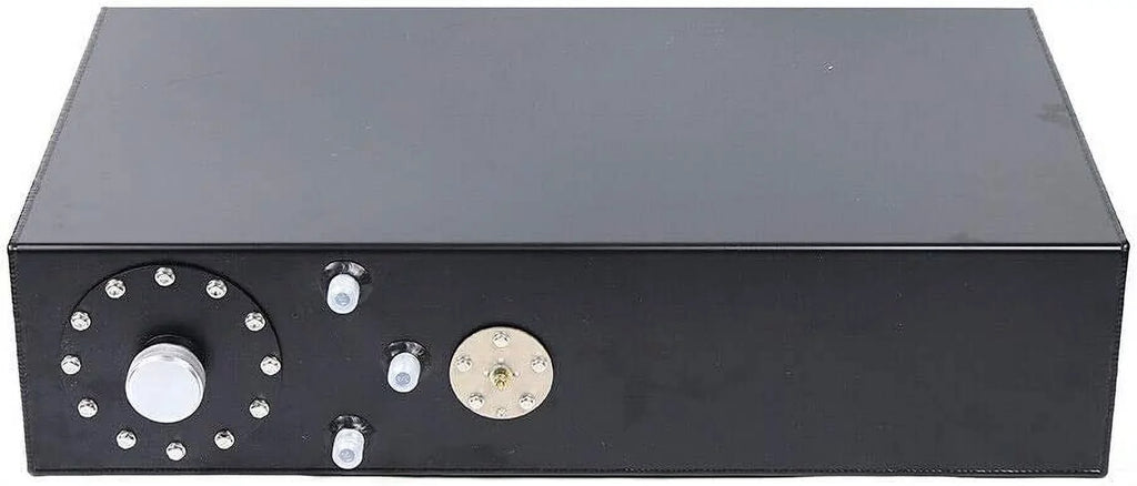 SizeHZICMY 17 Gallon Automotive Replacement Fuel Tank, Universal 64L Aluminum Boat Gas Tank Fit for Sizetreet Rods/Sizetreet/Boats Full Aluminum Fuel Tank with Level Gauge Sizeender marine fuel tank Black
