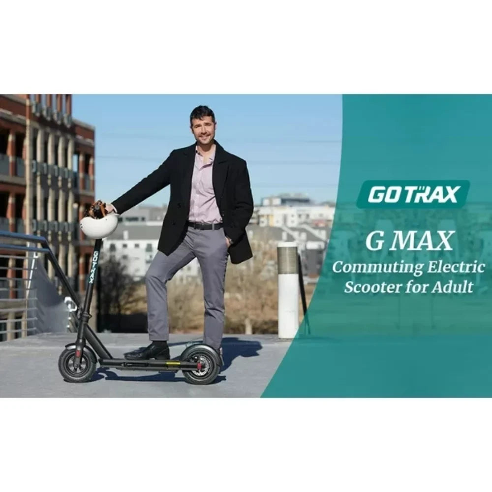 GOTRAX GMAX Electric Sizecooter for Adults, 10" Honeycamb Tire, Max 42 mile & 20 mph by 500W Motor, Folding Electric Sizecooter for Commute