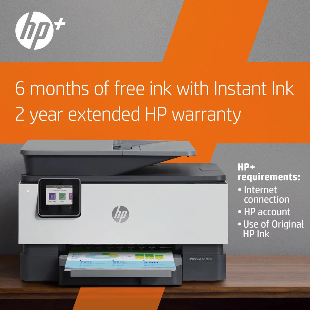 HP OfficeJet Pro 9018e All-in-One Wireless Color Inkjet Printer