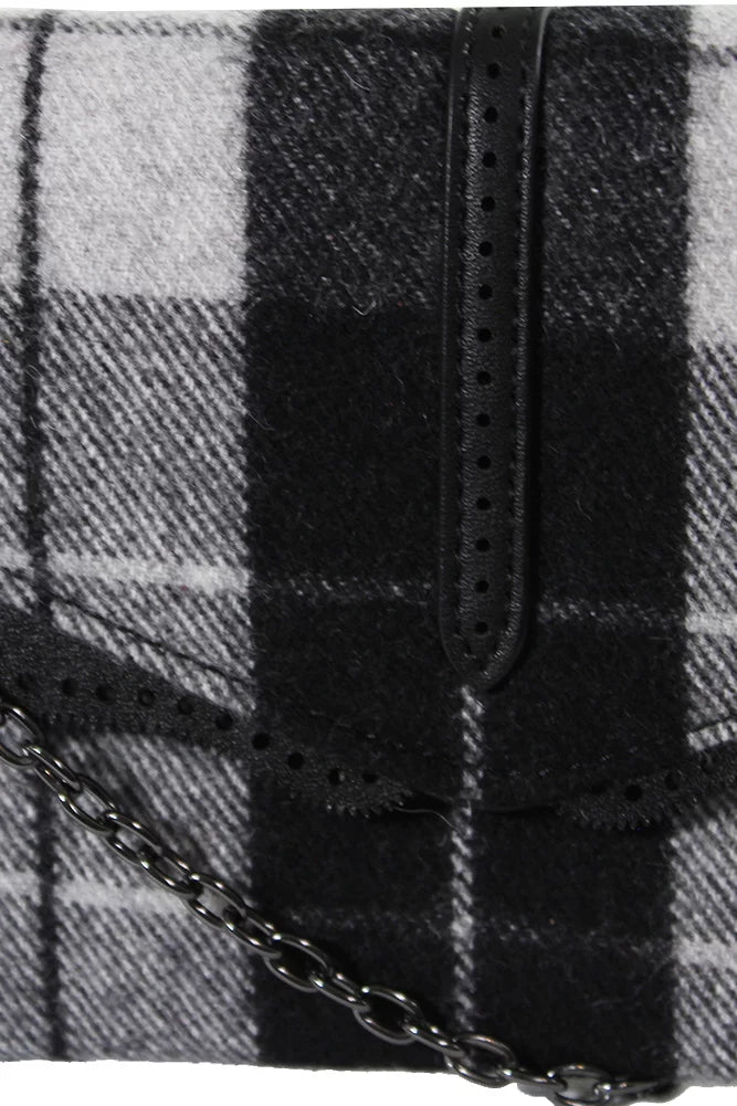 Danielle Nicole Black Ivory Hudson Plaid Crossbody Bag OSize