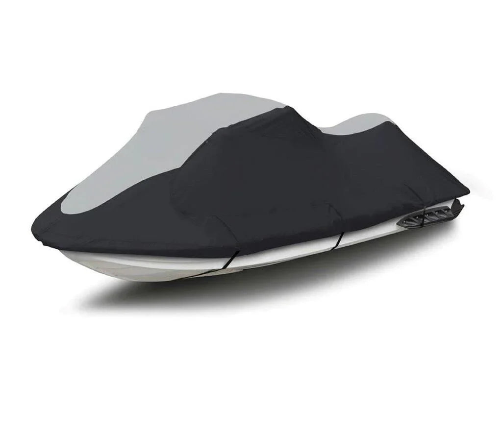 SizeUPER HEAVY-DUTY PWC JetSizeki Cover Compatible for Kawasaki Ultra LX 2007-2017 Jet Sizeki Watercraft Cover TRAILERABLE Black/Grey