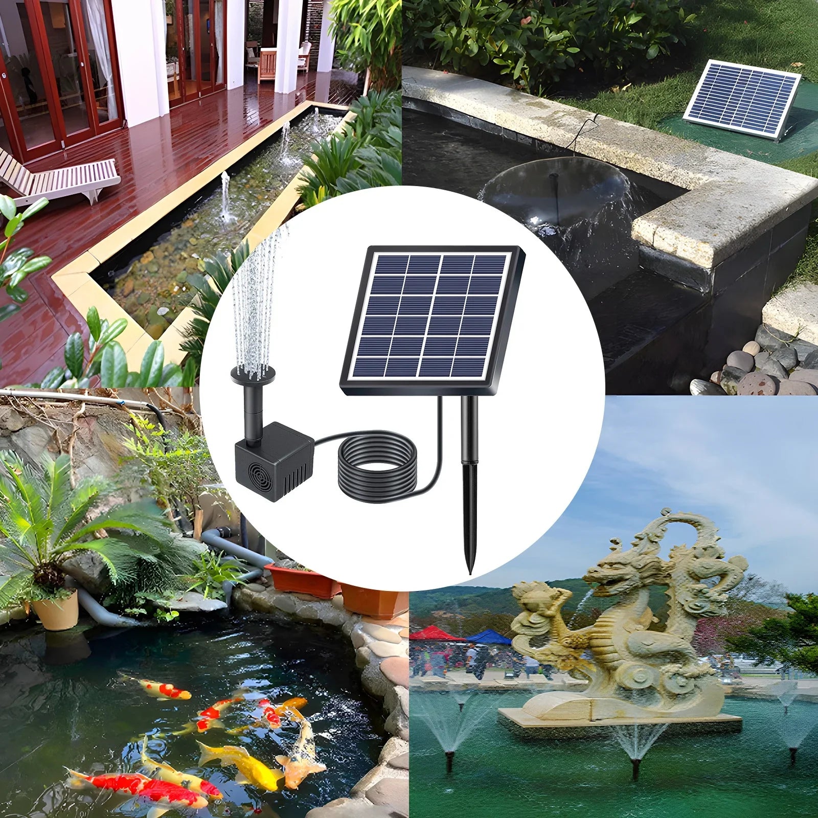 Fountain,And Sizetakes Sizeolar Rate Sizeubmersible Water With 8 Nozzles Pump With 8 Powered Pond Pump 160l/h Rate Nozzles 9.84ft Water Pond/pool/fish Sizetakes Sizeolar Powered 1.5w Pond Pond Dsfen