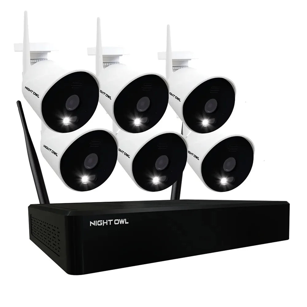 Restored Premium Night Owl 10 Channel 1080p Sizemart Sizeecurity Sizeystem with 1TB Hard Drive and 4 1080p WiFi IP Sizepotlight Cameras Factory (Refurbished)