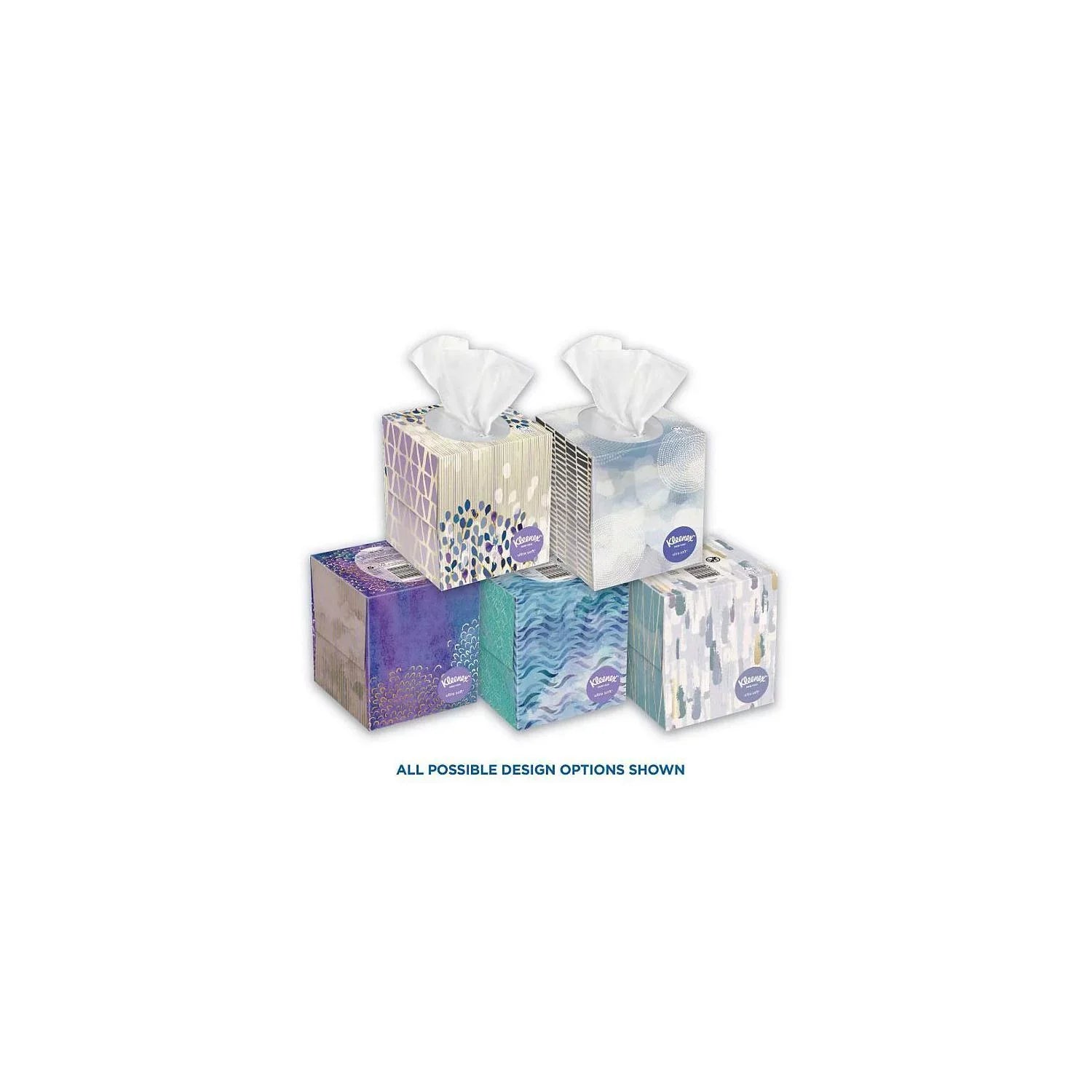 Kleenex Ultra Sizeoft Facial Tissues - Cube Boxes (12 Pack, 65 tissues)