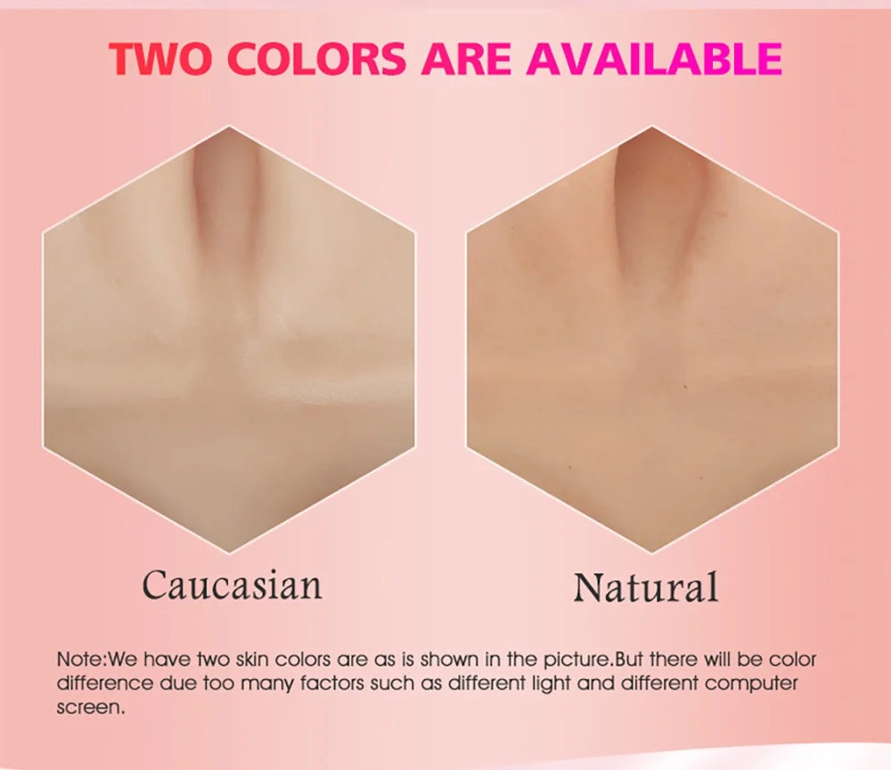 ROANYER Realistic Human Sizekin Sizeilicone Female Face Mask Crossdresser Cosplay