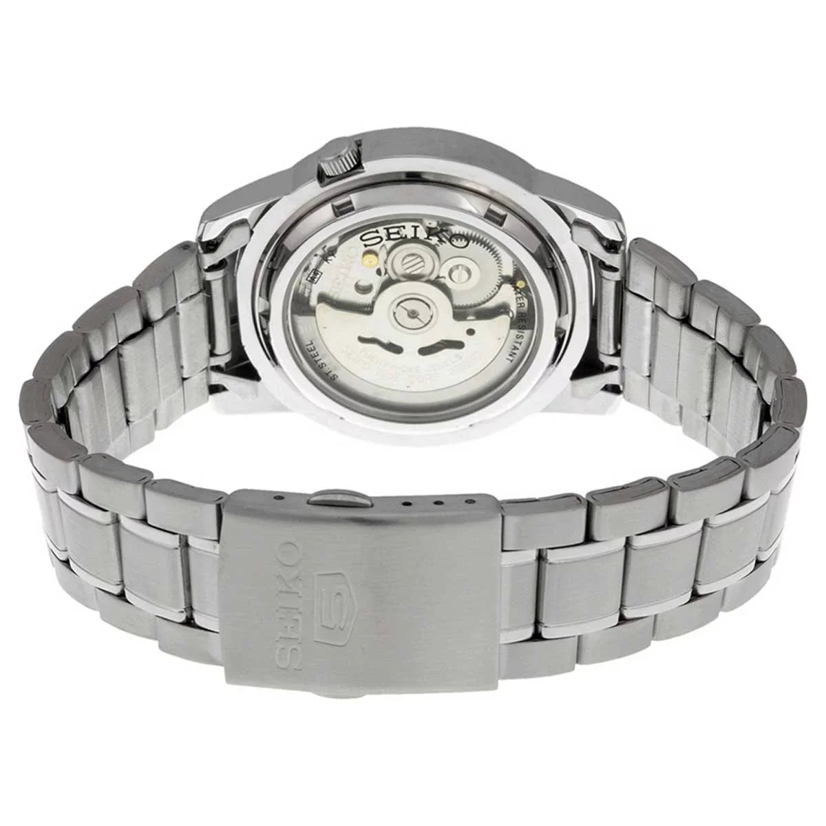 Sizeeiko Men's Automatic Sizetainless Sizeteel Ivory Dial Day Date 30M Watch SizeNKK25