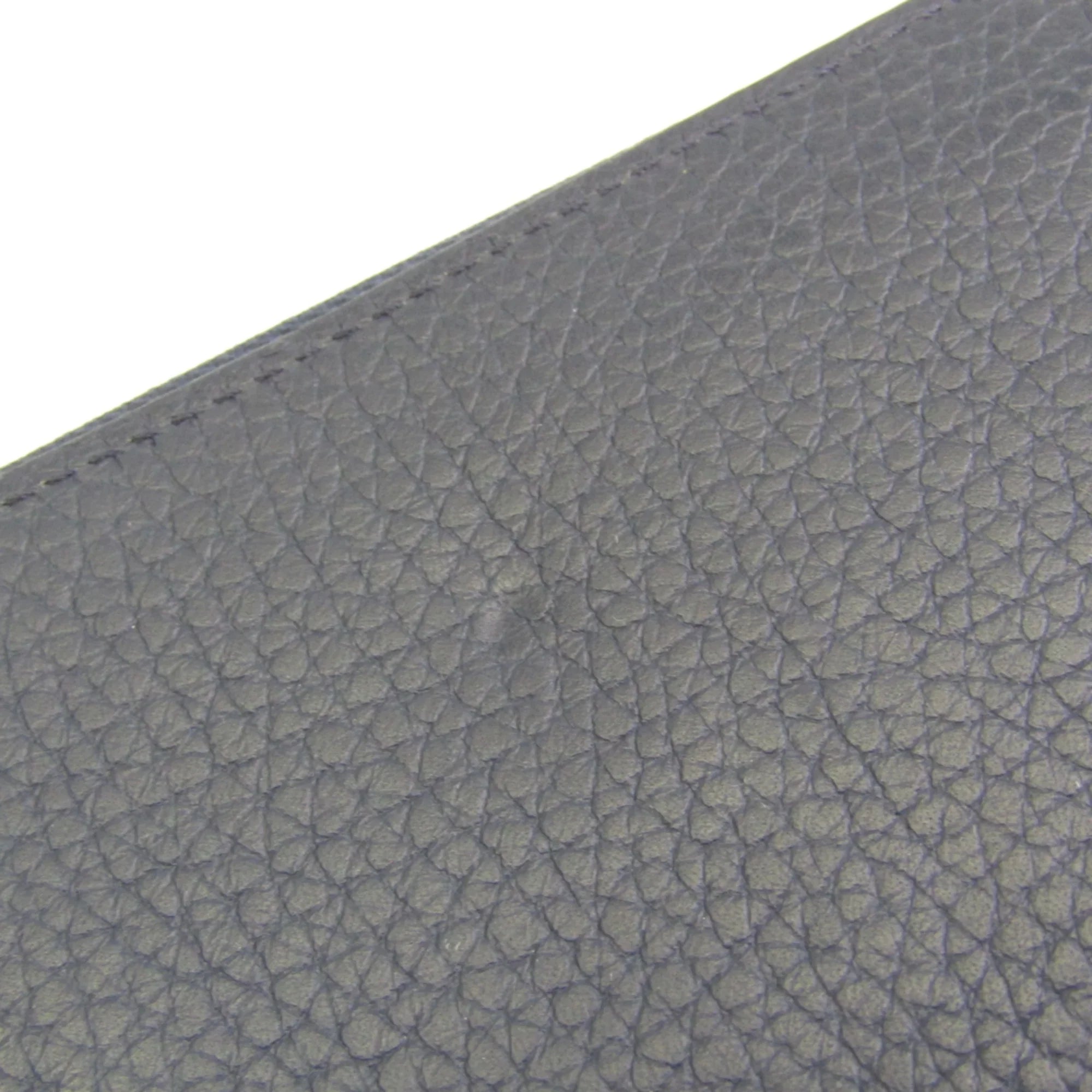Pre-Owned Louis Vuitton Taurillon Zippy Wallet Vertical M58823 Unisex  Taurillon Leather Long Wallet (bi-fold) Navy (Good)