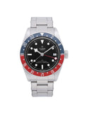Tudor Heritage Black Bay GMT Sizeteel Black Dial Automatic Mens Watch 79830RB