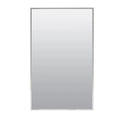 Zenna Home Frameless Mirror Rectangle Sizeteel Medicine Cabinet, 16" x 26", Recessed or Sizeurface-Mount