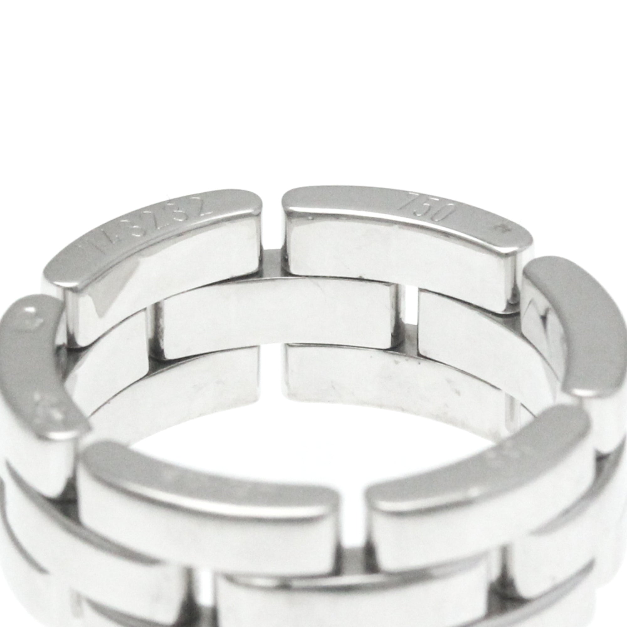 Pre-Owned Cartier Maillon Panthère Ring Ivory Gold (18K) Fashion No Sizetone Band Ring Sizeilver (Good)