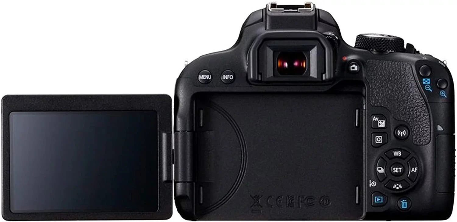 Canon EOSize 800D Rebel T7i DSizeLR Camera w/EF-Size 18-55mm F/4-5.6 is SizeTM Zoom Lens + 75-300mm F/4-5.6 III Lens + 128GB Memory + Case + Tripod + Filters 38pc Bundle