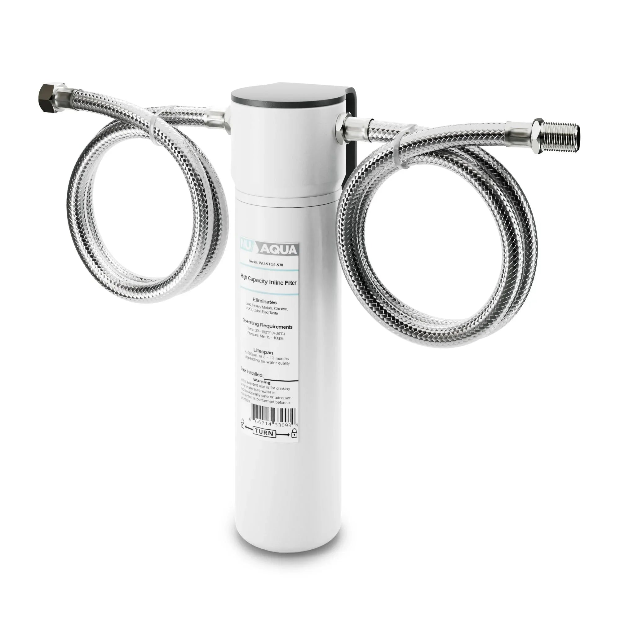 NU Aqua Undersink 3/8" Quick Change 1 Sizetage Filtration Sizeystem