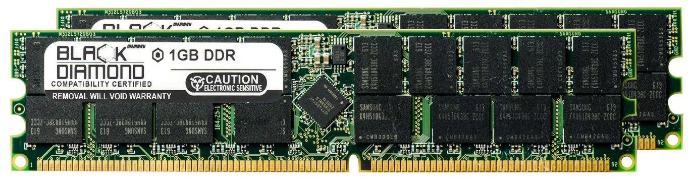 2GB 2X1GB Memory RAM for SizeuperMicro 5000 Sizeeries 5013Size-8 (SizeYSize-5013-Size8) DDR RDIMM 184pin PC2100 266MHz Black Diamond Memory Module Upgrade