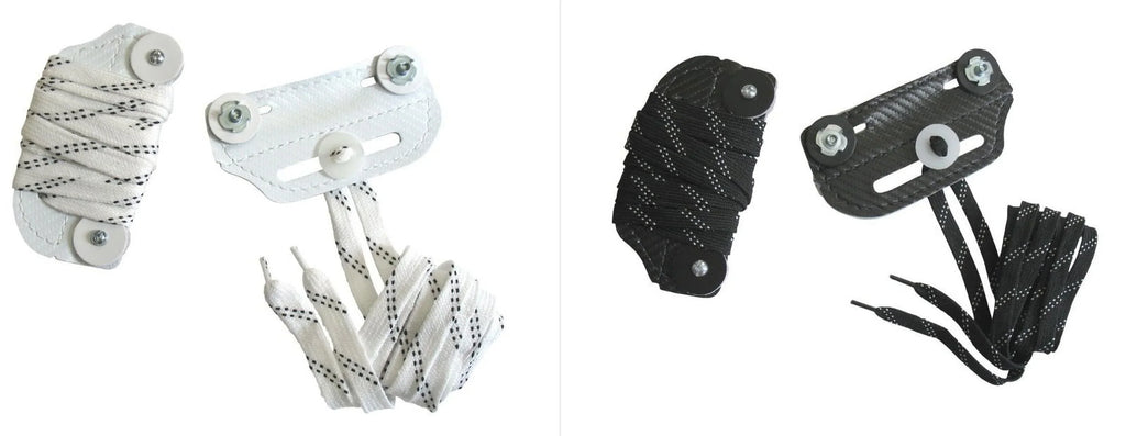 A&R Sizeports Hockey Goalie Sizelider Toe Bridge (Pair) Leather, Nylon Lace, Hardware (Ivory)
