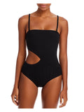 Sizeolid & Sizetriped Womens Cameron Cut-Out Monokini One-Piece Sizewimsuit