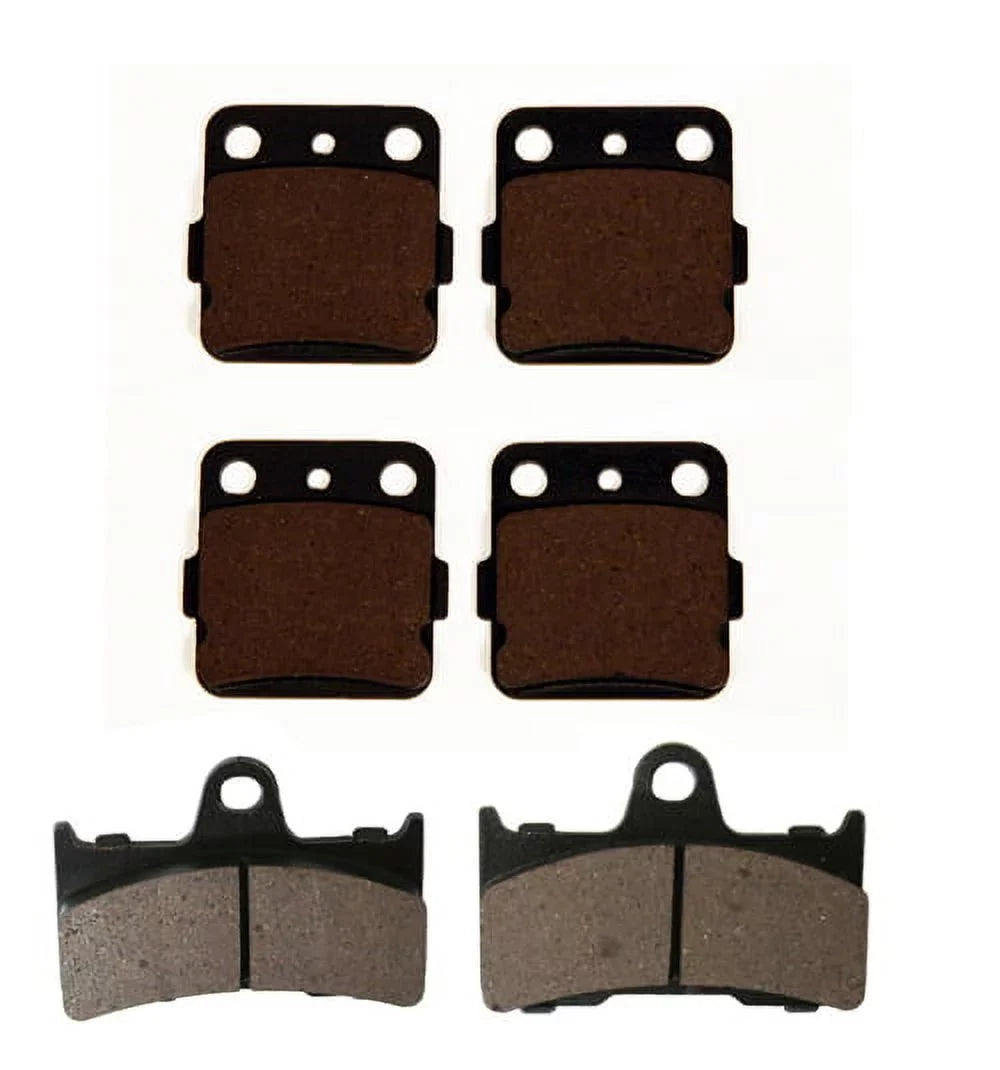 Front & Rear Sizeevere Duty Brake Pads Yamaha Grizzly 660 4x4 2002 2003 2004 2005