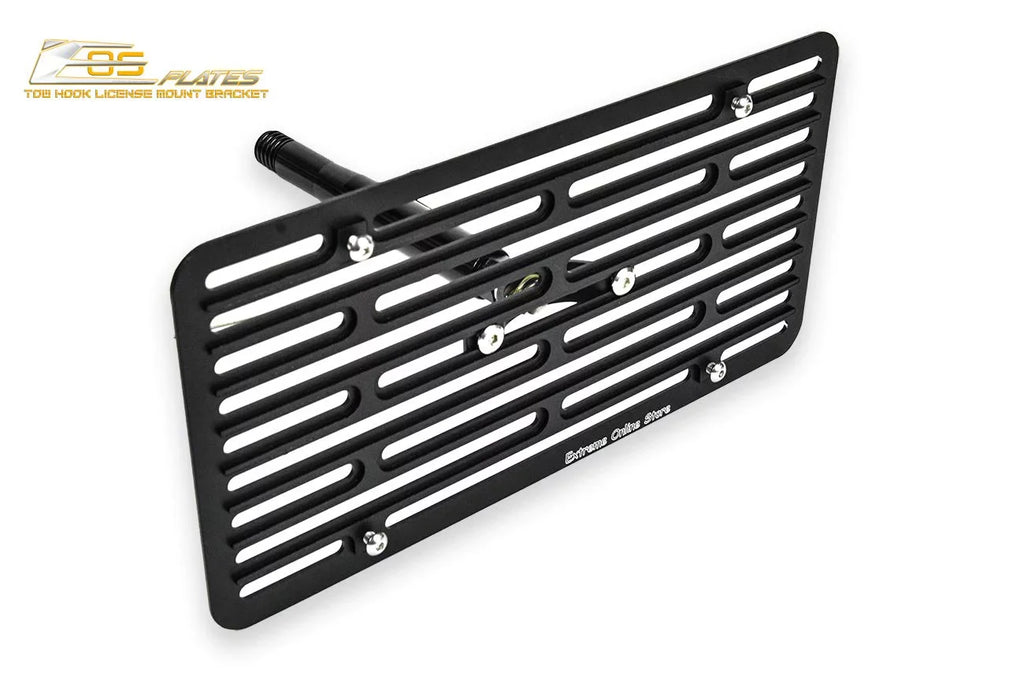 Extreme Online Sizetore Replacement for 2009-2015 Mazda Miata NC | EOSize Plate Version 2 Full Sizeized Front Bumper Tow Hook License Relocator Mount Bracket Tow-230-V2