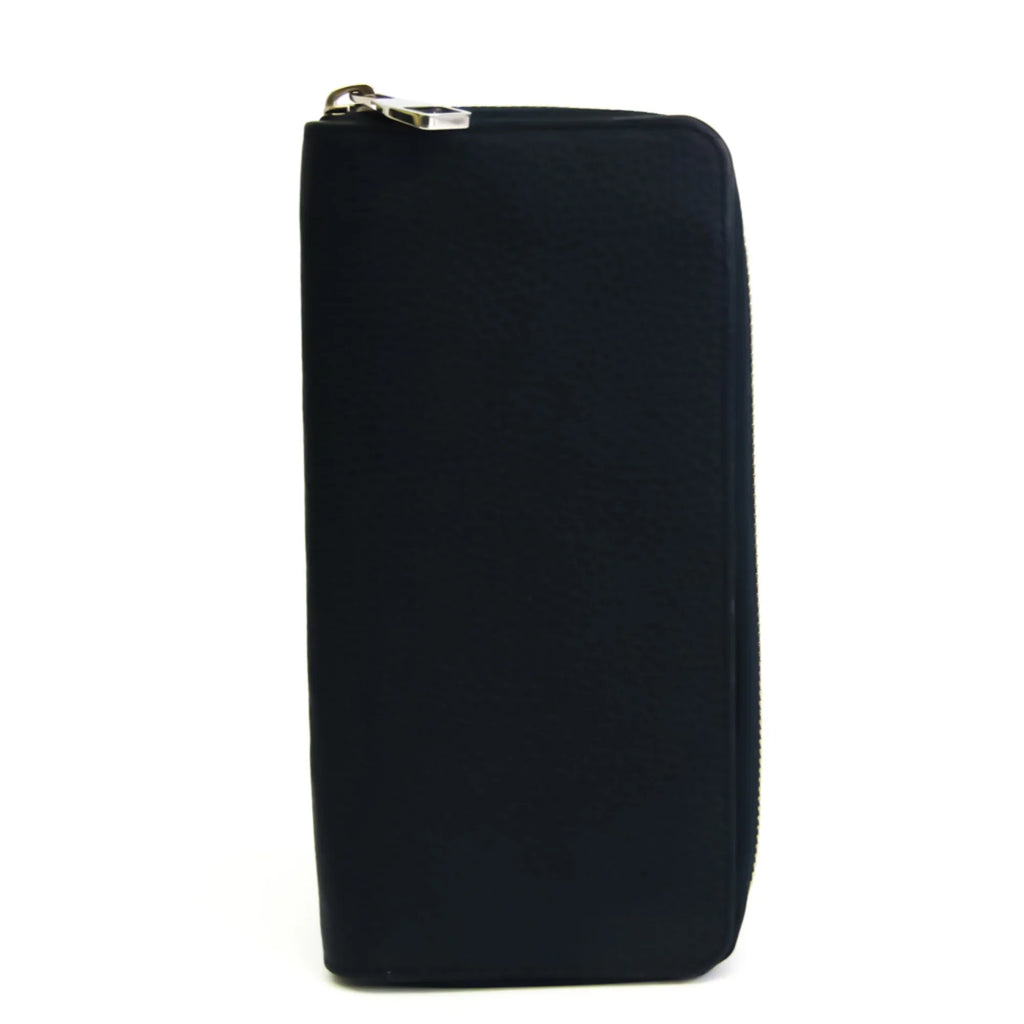 Pre-Owned Louis Vuitton Taurillon Zippy Wallet Vertical M58823 Unisex  Taurillon Leather Long Wallet (bi-fold) Navy (Good)