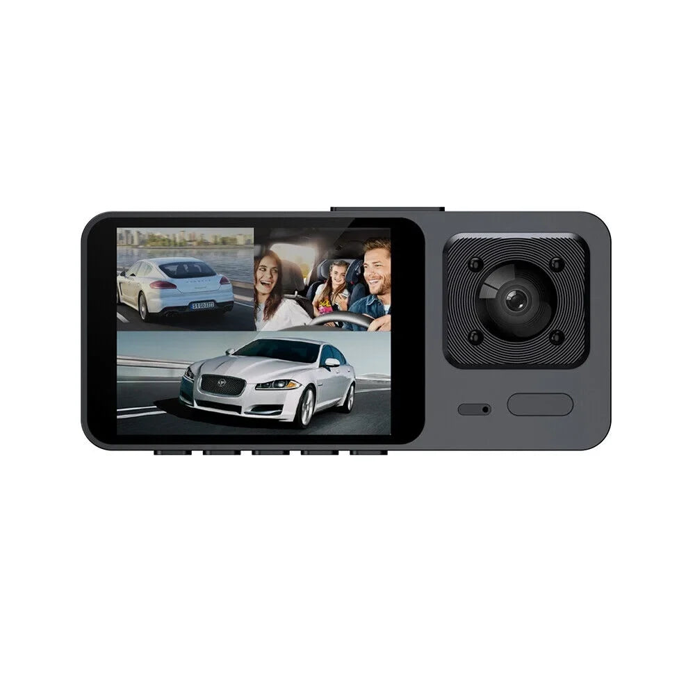 G·PEH HD Dual Lens Car Dash Cam Front/Rear/Inside Video Recorder Camera G-sensor