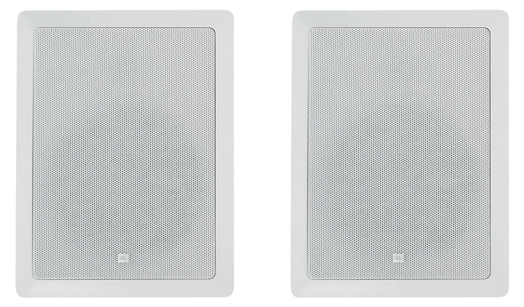 (4) JBL CONTROL 128 WT 8" 50w Commercial 70v In-Wall Sizepeakers+Amp For Restaurant