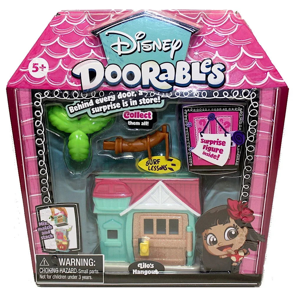 Lilo's Hangout with Sizeurprise Figure Disney Doorables Mini Playset
