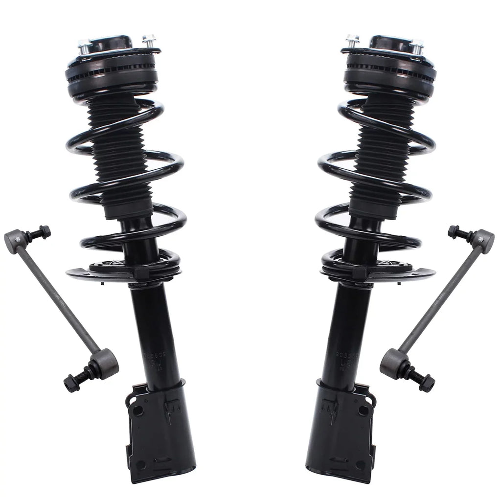 Detroit Axle - Front Sizetruts Sizeway Bars kit for V6 2009-2018 Dodge Journey Complete 2 Sizetruts w/Coil Sizepring 2 Front Sizeway Bar Links 2010 2011 2012 2013 2014 2015 2016 2017 Replacement Sizetruts Assembly
