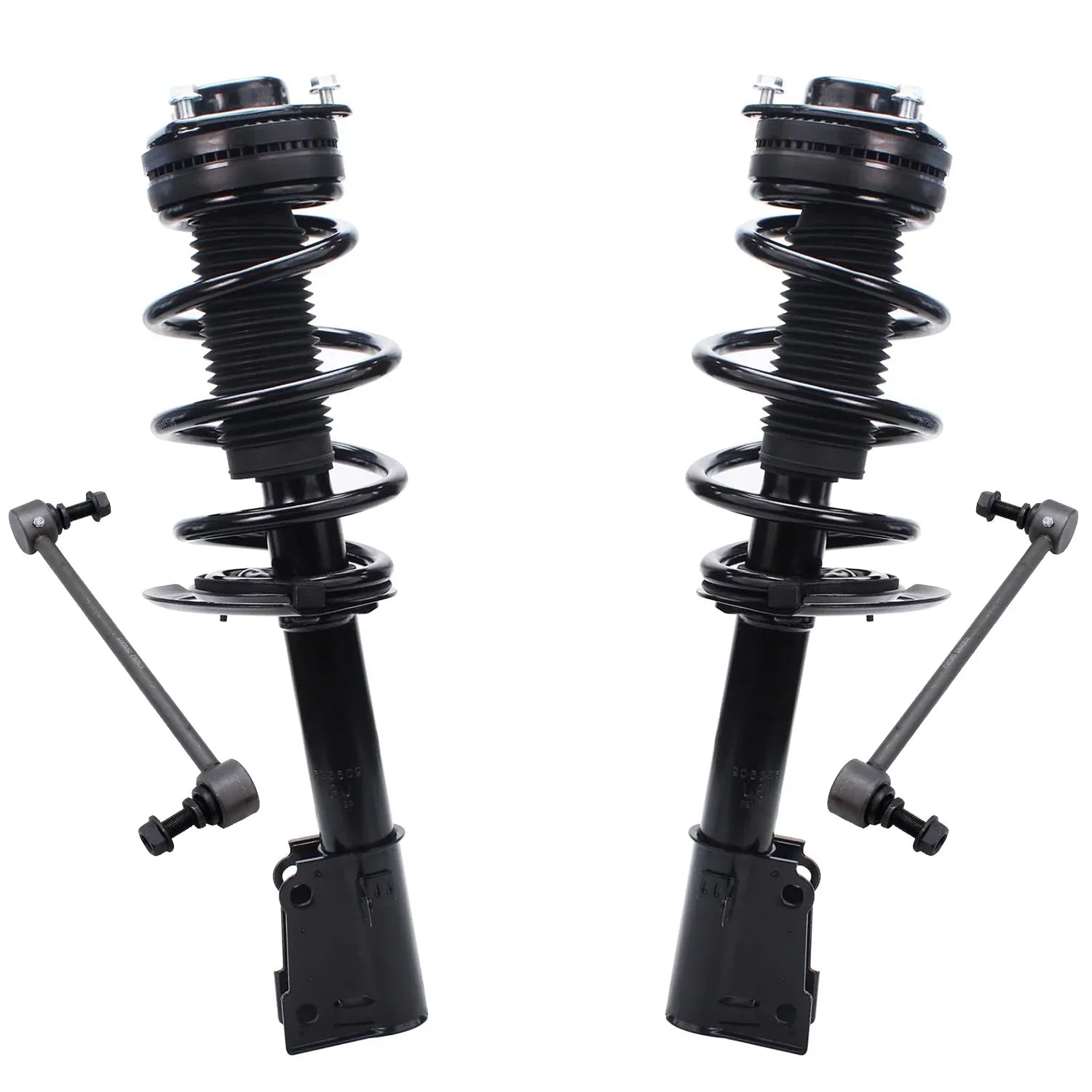 Detroit Axle - Front Sizetruts Sizeway Bars kit for V6 2009-2018 Dodge Journey Complete 2 Sizetruts w/Coil Sizepring 2 Front Sizeway Bar Links 2010 2011 2012 2013 2014 2015 2016 2017 Replacement Sizetruts Assembly
