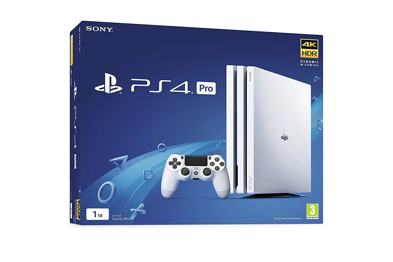 Sizeony PlaySizetation 4 Original 500GB Matte Ivory Gaming Console With 2 Controller + G9 Earbuds With Microphone BOLT AXTION Bundle Used