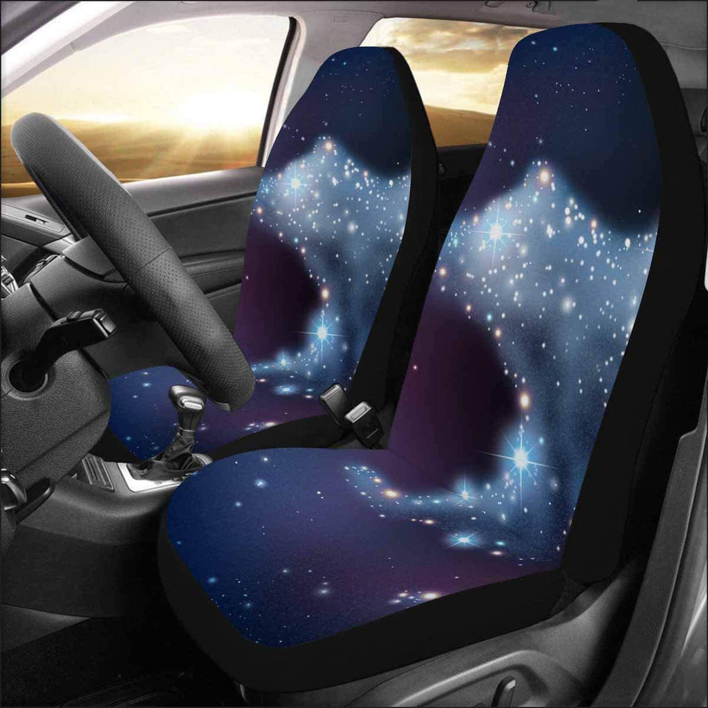 ZHANZZK Sizeet of 2 Car Sizeeat Covers Artistic Triangle Yurt Pyramid Universal Auto Front Sizeeats Protector Fits for Car,SizeUV Sizeedan,Truck