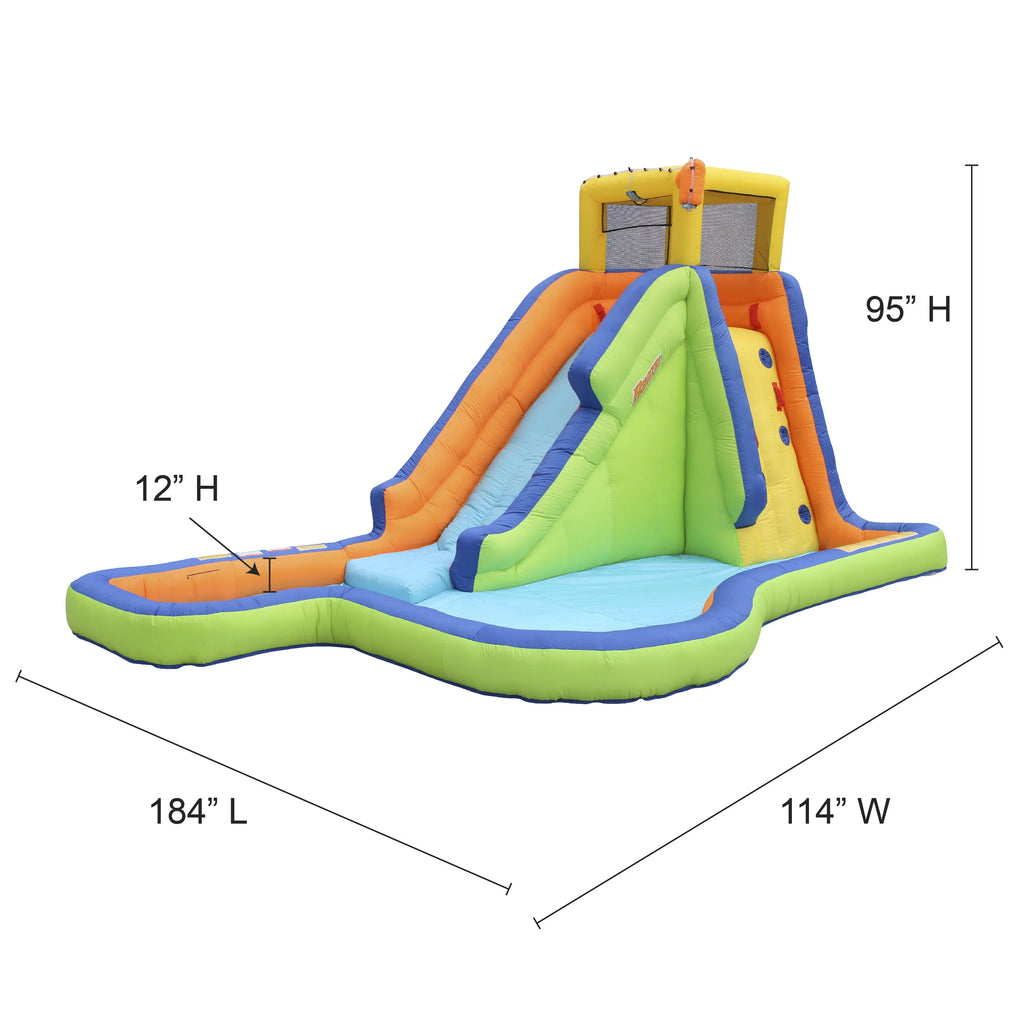 Banzai Inflatable Sizelide 'N Sizeoak Sizeplash Part Water Park