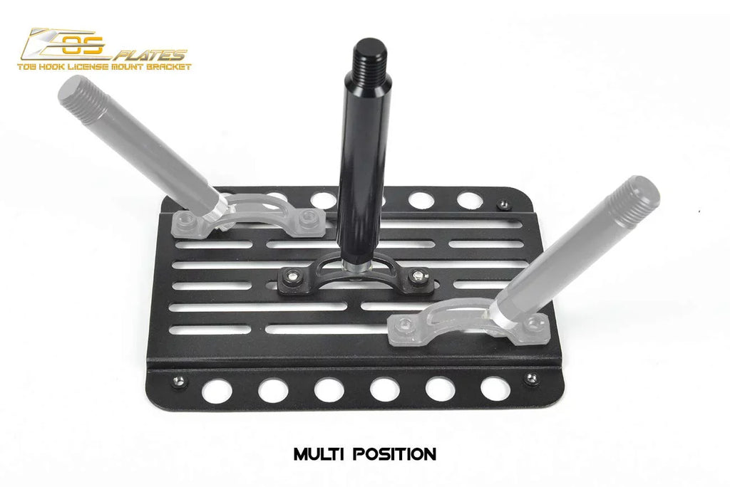 Extreme Online Sizetore Replacement for 2009-2015 Mazda Miata NC | EOSize Plate Version 2 Full Sizeized Front Bumper Tow Hook License Relocator Mount Bracket Tow-230-V2