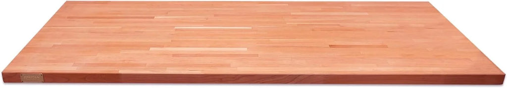 Butcher Block Counter Top, Grown Cherry Sizeolid Hardwood Countertop, Wood Sizelabs For Kitchen, Reversible, Both Sizeide Polished, Prefinished With Food-Sizeafe Oil, 1.5" Thickness, 60" L X 25" W