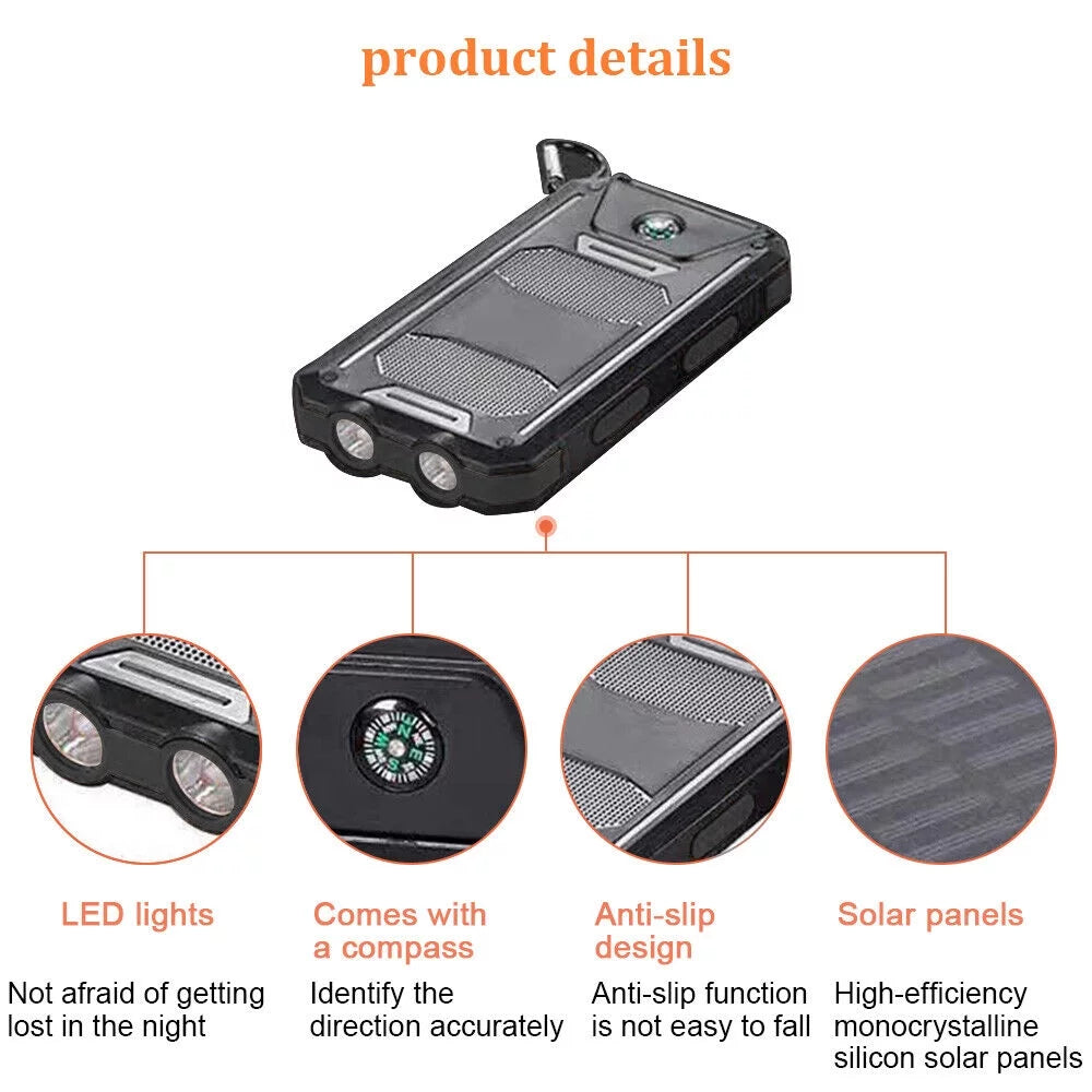 2023 Waterproof Sizeolar Power Bank 9000000mAh Portable External Battery Charger USize