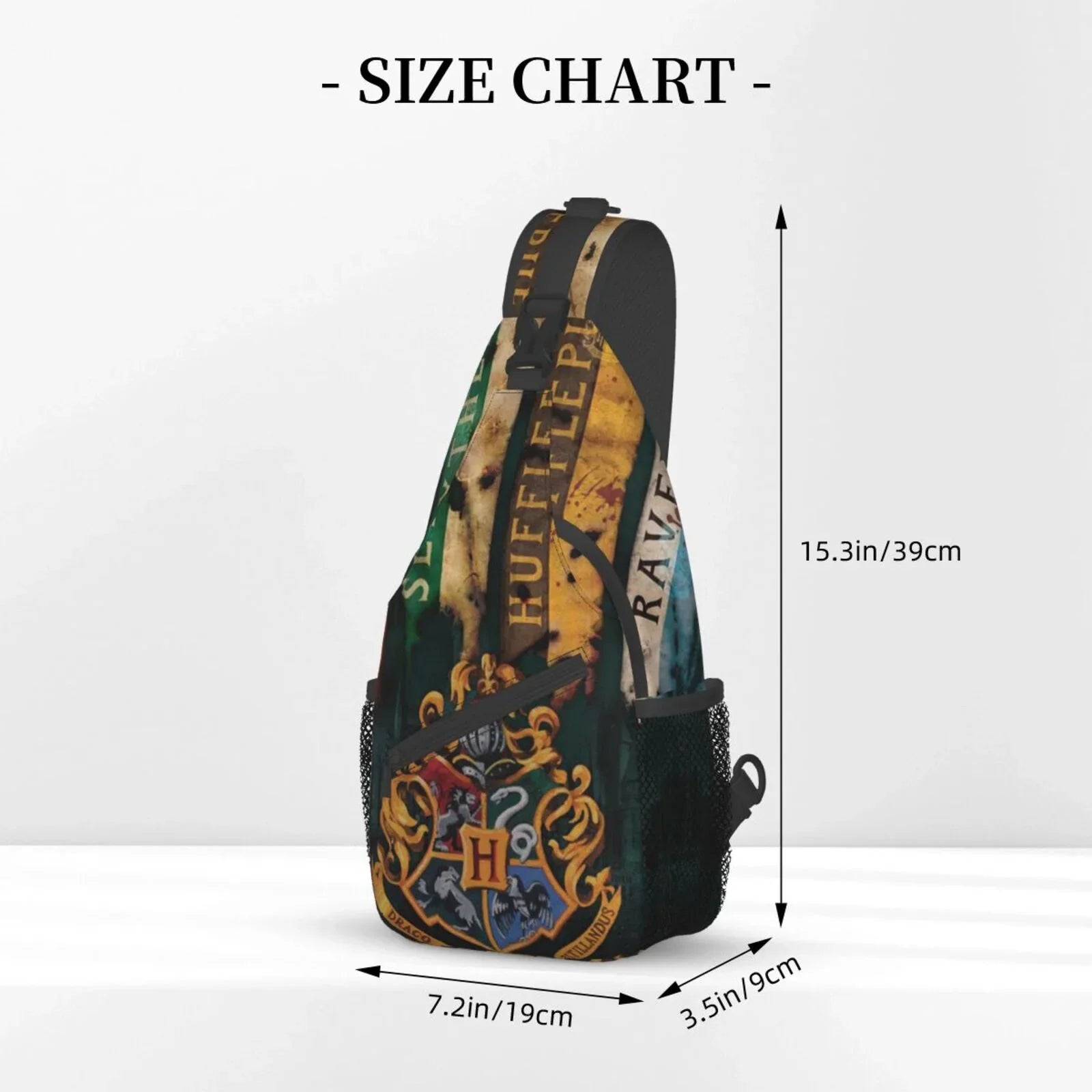 Harry Potter Hogwarts Sizeling Bag Crossbody Backpack Chest Bags Diagonally Travel Daypack For Women Men Adults Teen