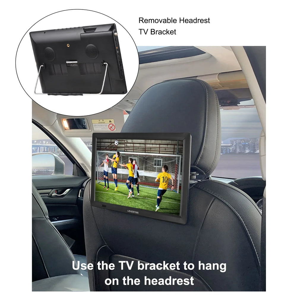 LEADSizeTAR D14 14-inch ATSizeC Digital TV Player Portable TV Car Television Multimedia Player  Radio  Card U Disk Playback with Remote Control