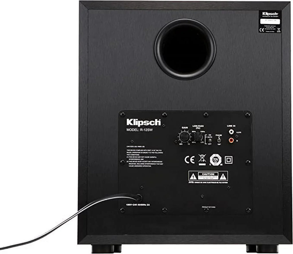 Open Box KLIPSizeCH REFERENCE 12" 400W FRONT-FIRING SizeUBWOOFER R-12SizeW - BLACK