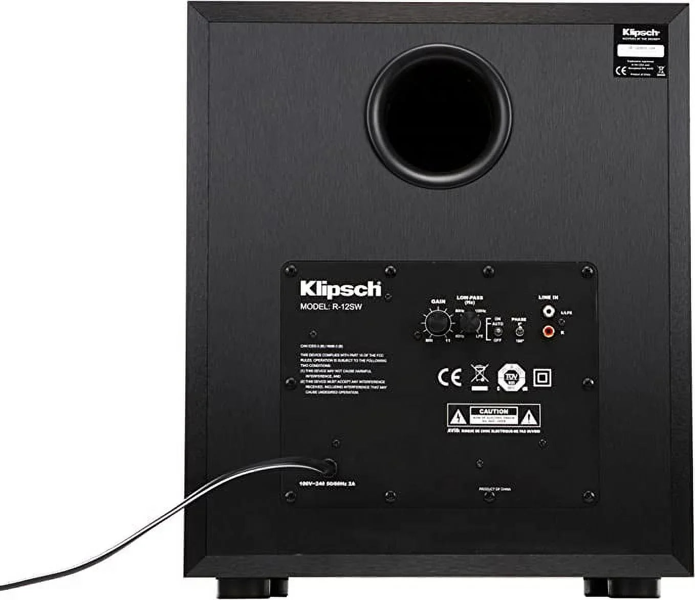 Open Box KLIPSizeCH REFERENCE 12" 400W FRONT-FIRING SizeUBWOOFER R-12SizeW - BLACK