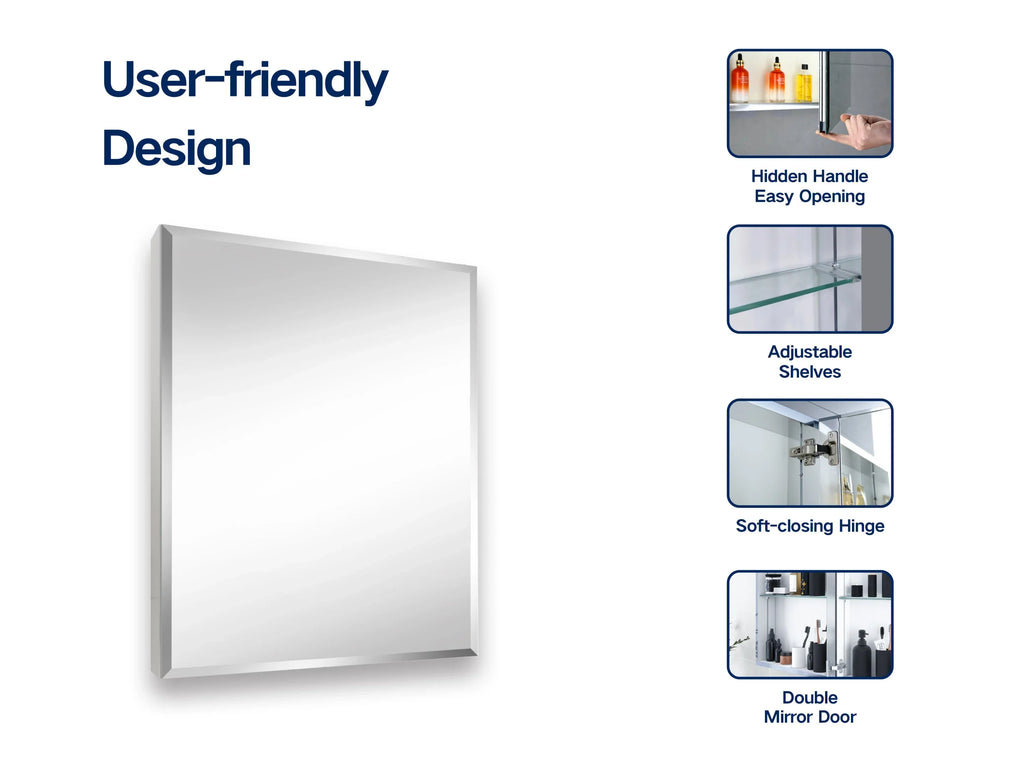Elegant Reflections: 24x30 inch Medicine Cabinet