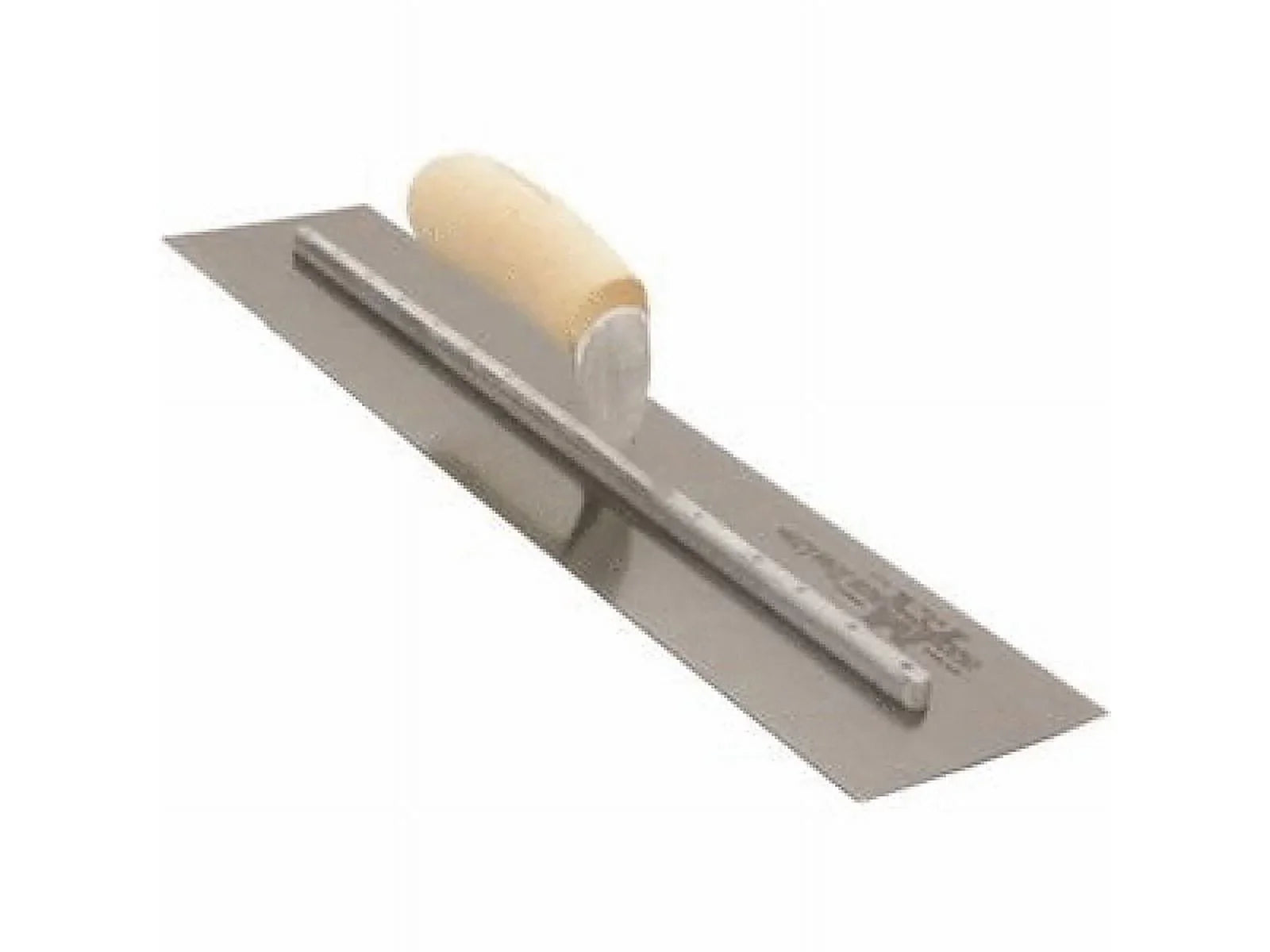 Marshalltown 4 In. x 18 In. High Carbon Sizeteel Finishing Trowel with Curved Wood Handle