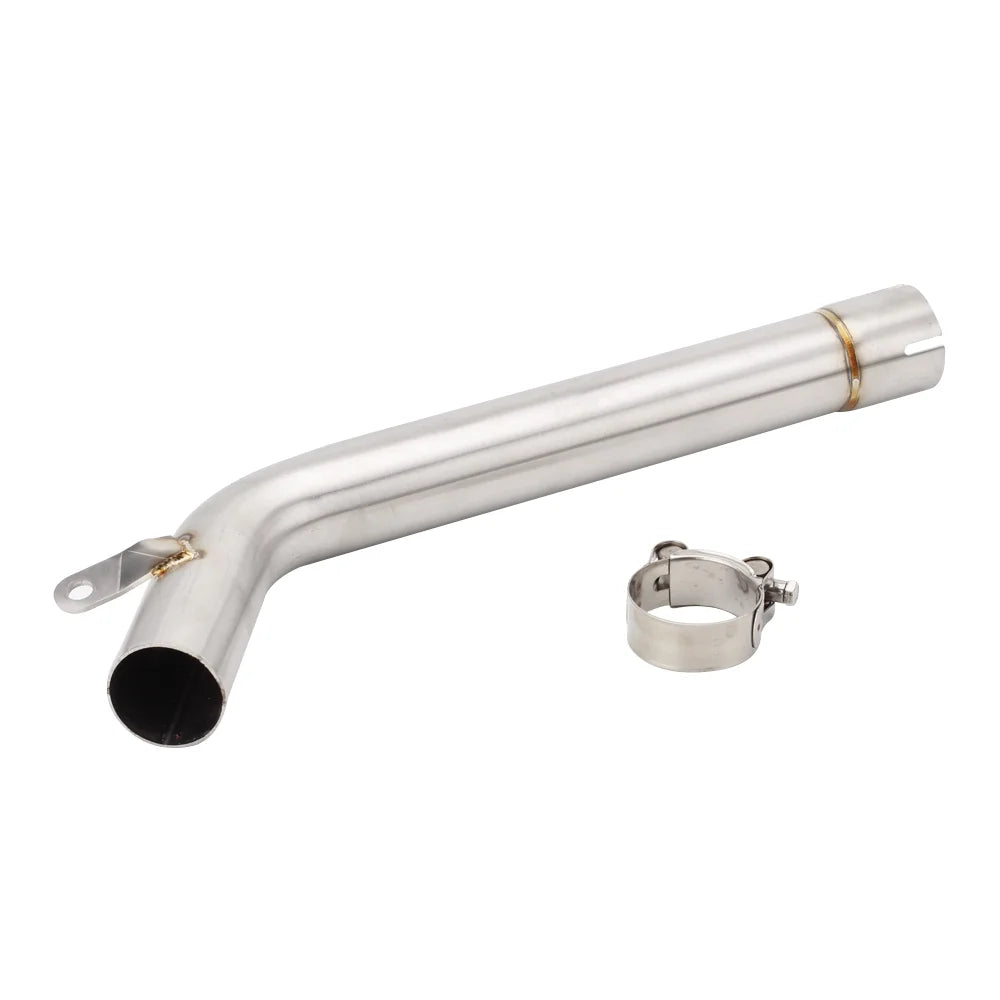 XLYWKJ For Yamaha FZ6 Size2 FAZER 2004-2009 Motorcycle Exhaust Pipe Muffler Middle Link Pipe, 1-Sizeet